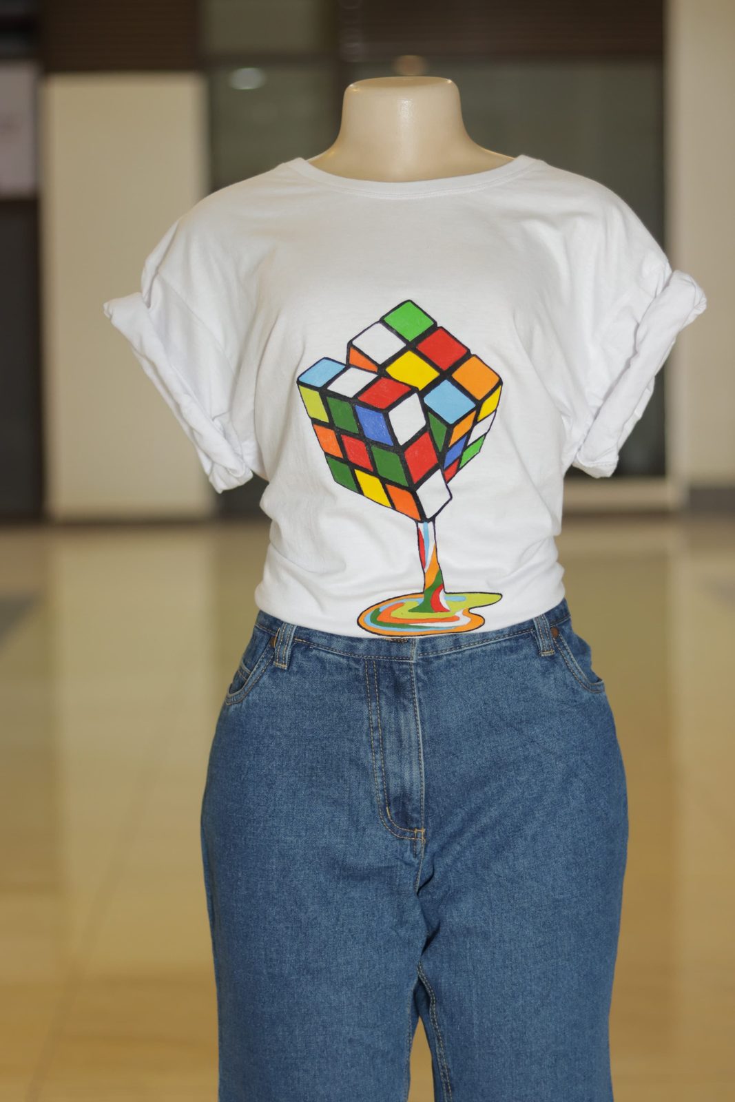 Colored cube Art Tshirt