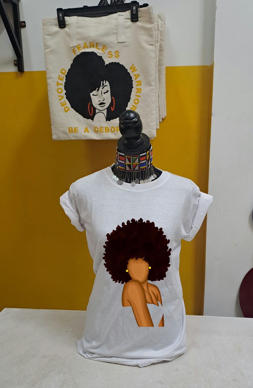 Colored Afro Art Tshirt