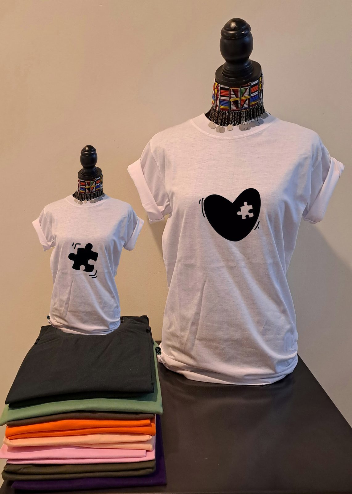 Heart puzzle Art T-shirt