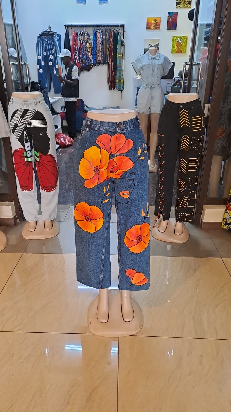 Orange flowers Design