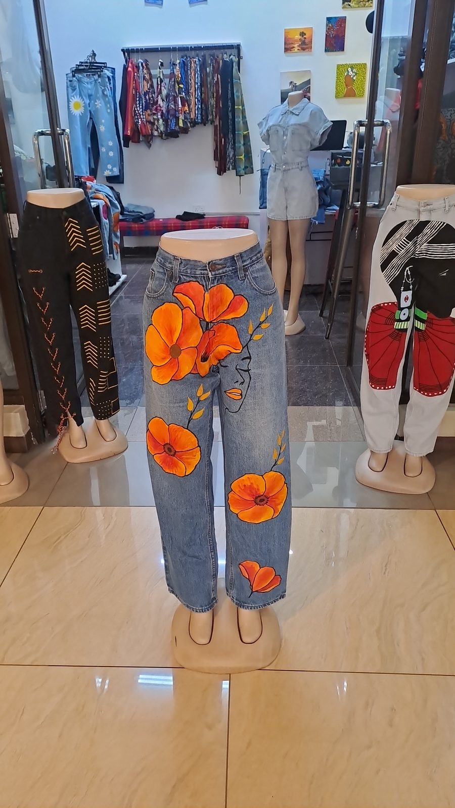 Orange flowers Design