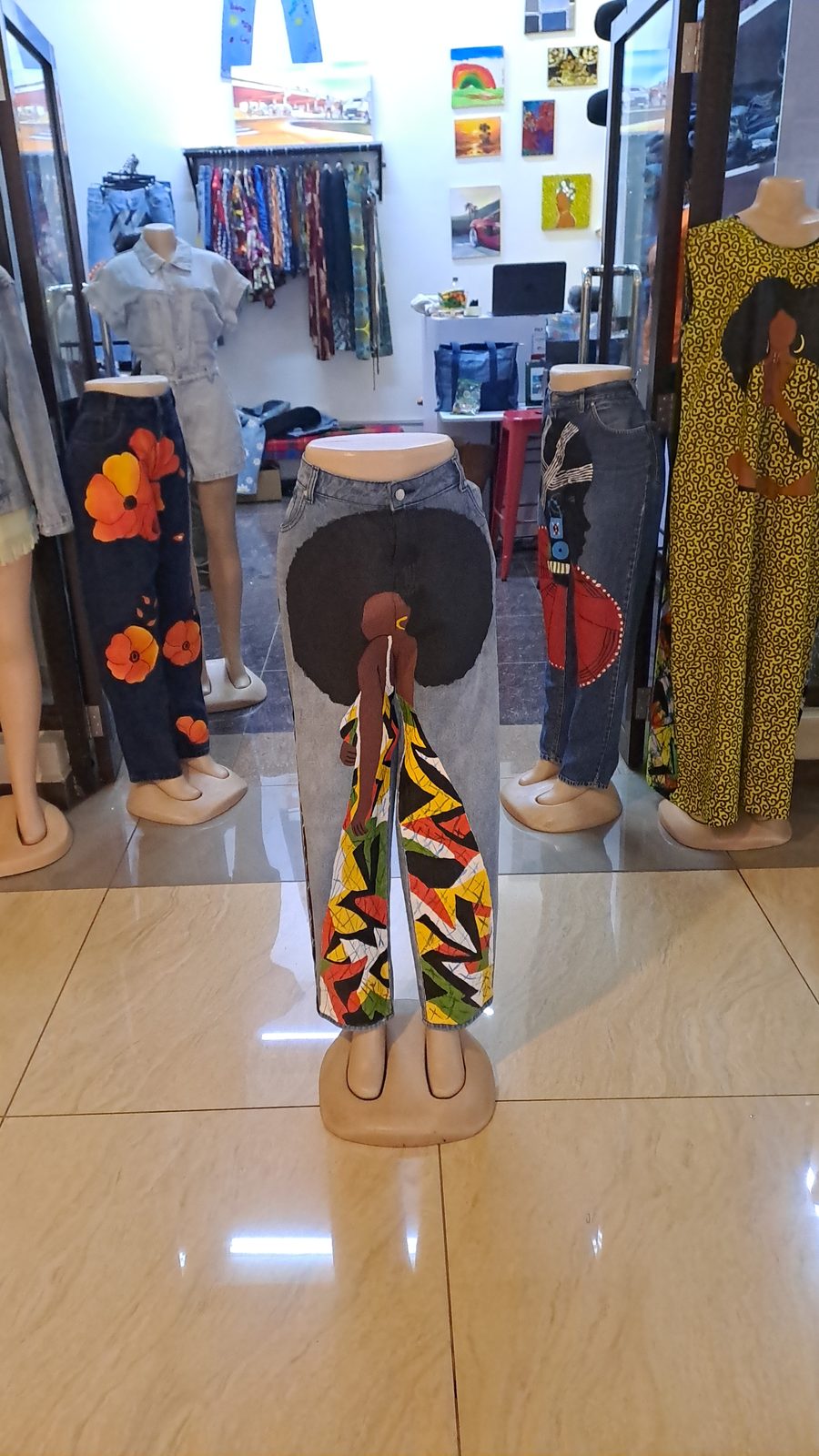 Custom designed painted art