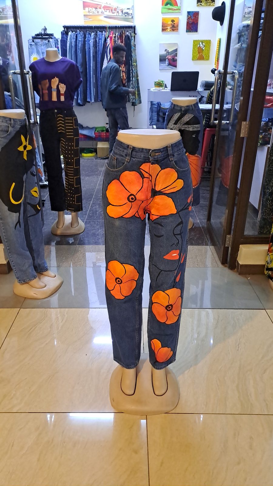Orange flowers Design