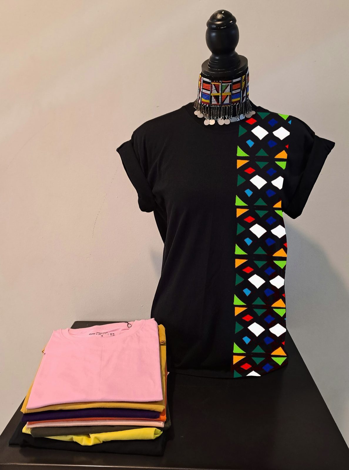 African - inspired geometric patterned Art
