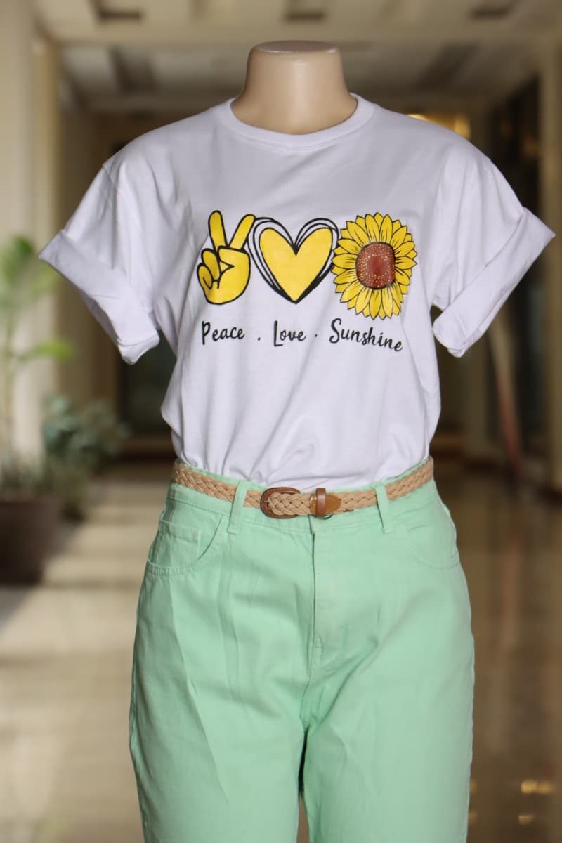 Peace Love Sunshine Art Tshirt