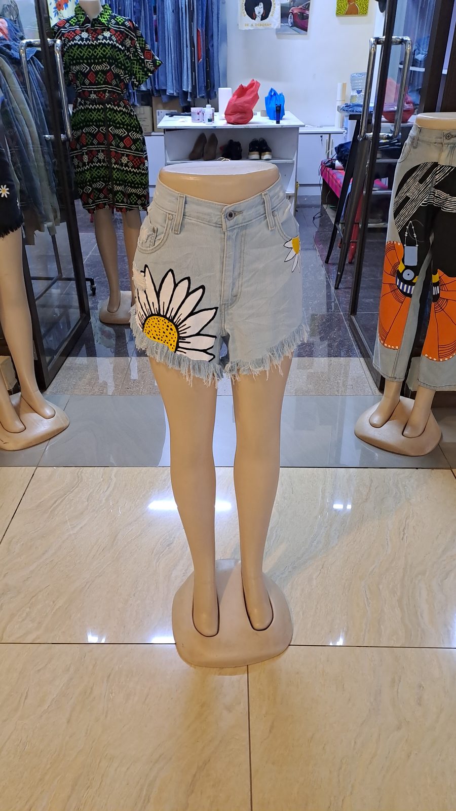 DAISY HAND - PAINTED DENIM
