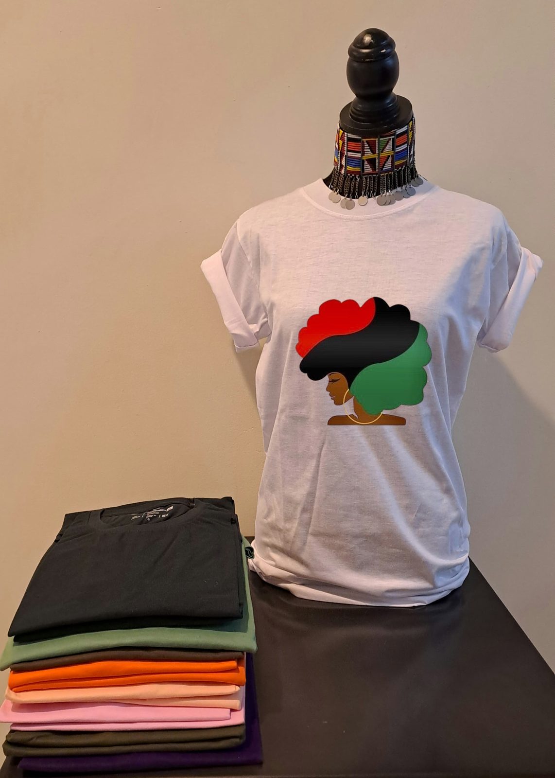 Styled Afro - Pan African flag