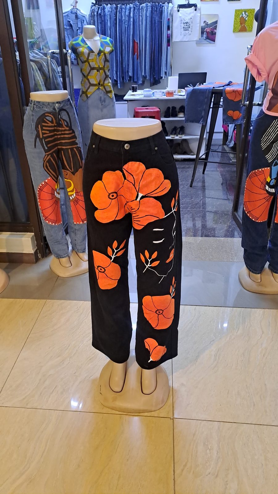 Orange flowers Design