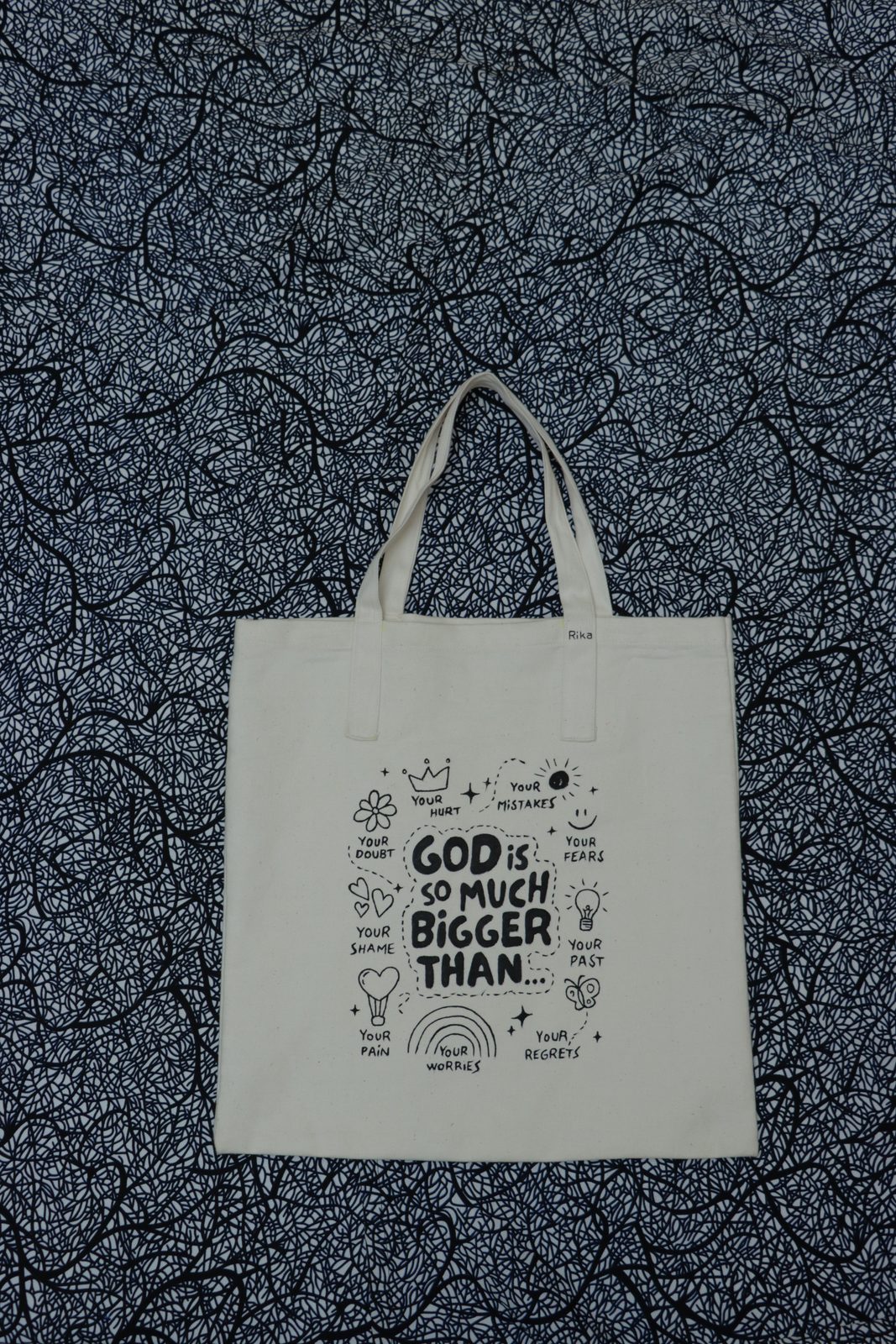 GOD IS SO MUCH BIGGER THAN... CANVAS TOTE BAG