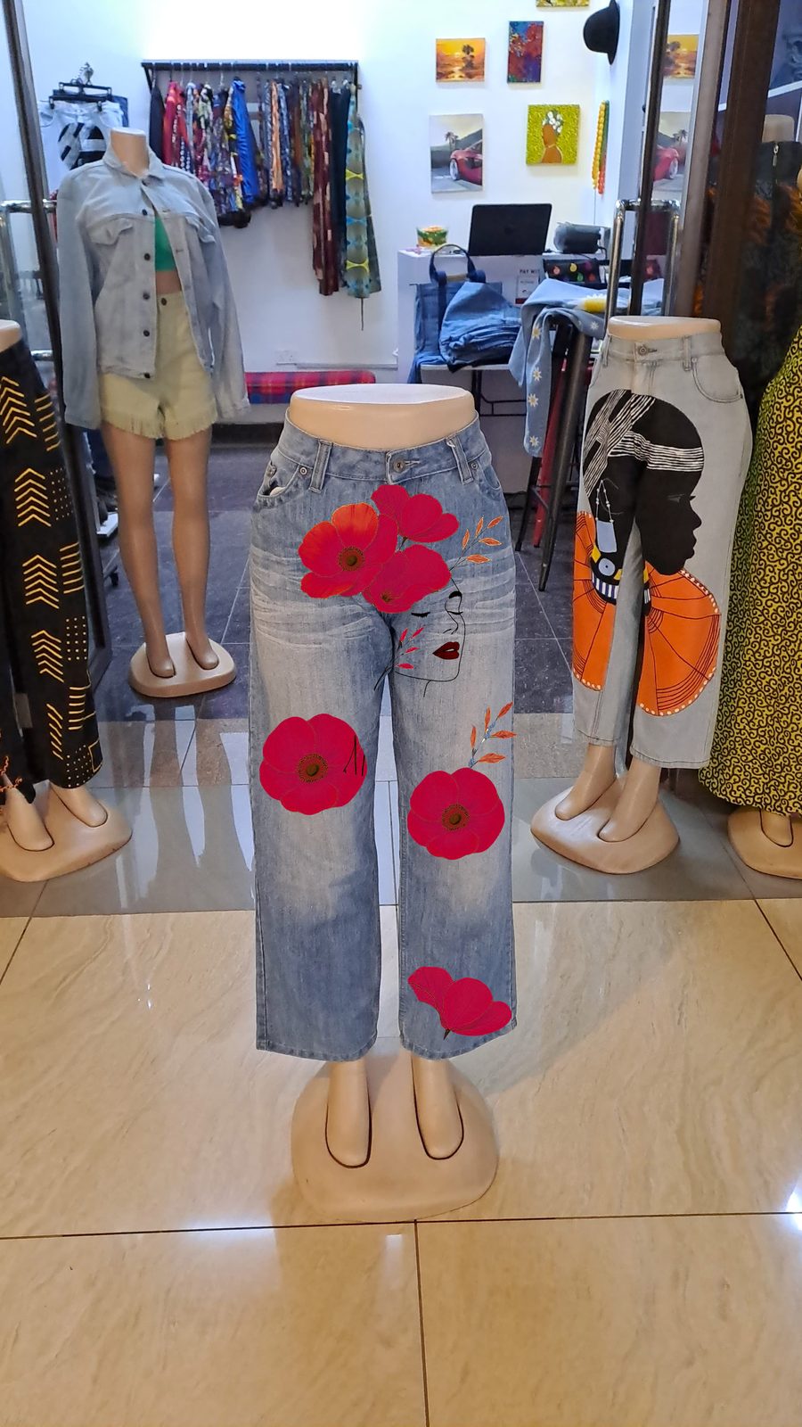 Orange flowers Design