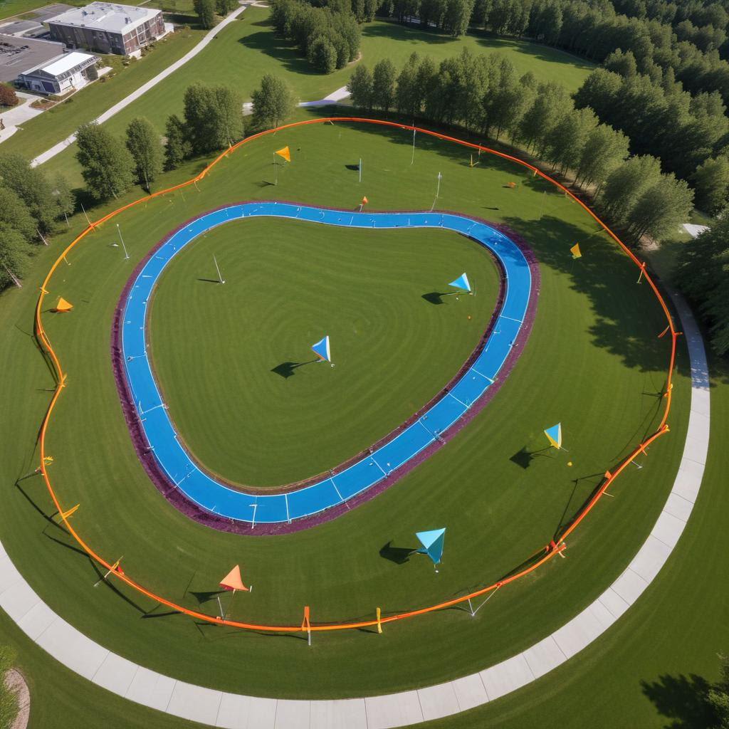 Slalom Course Setup: Practice Agility with Your Quadcopter