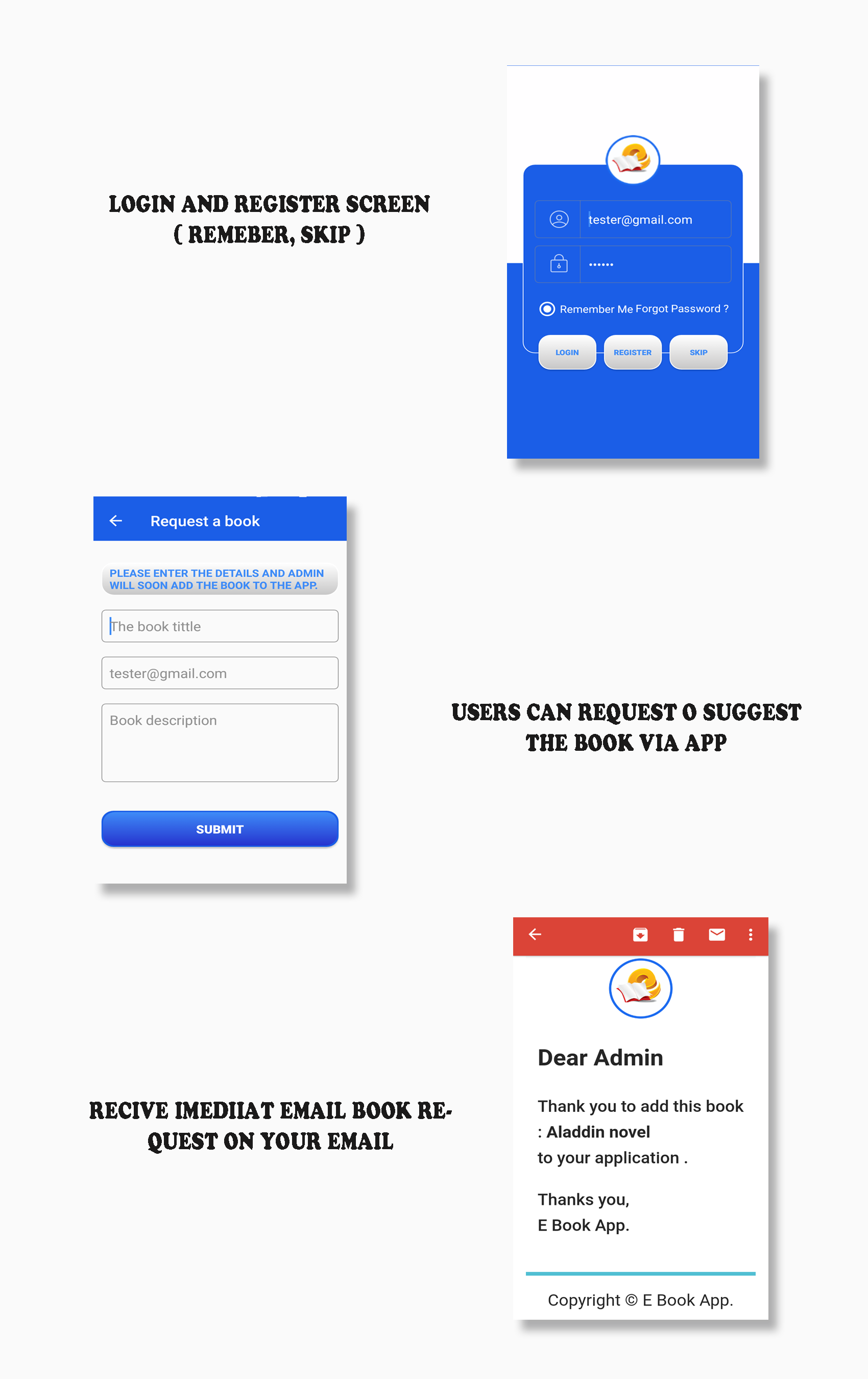 EBook App ( categories and subcategories)