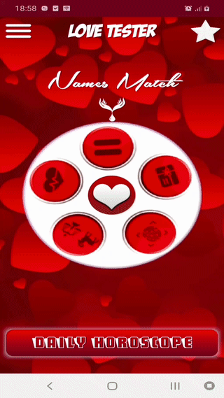 love tester and daily zodiacs