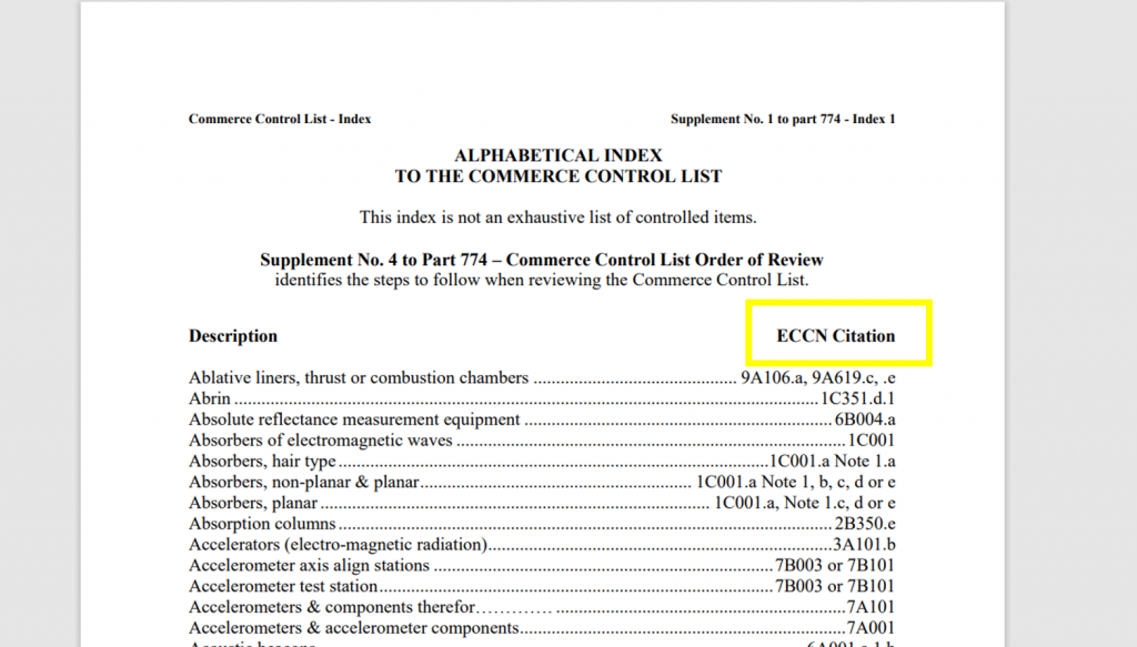 What is ECCN (Export Control Classification Number) & How to Find It