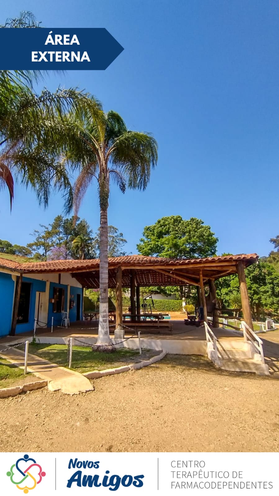 Área externa para atividades ao ar livre