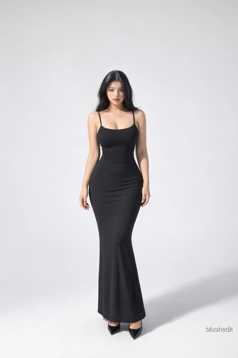 Black Maxi That Hugs Every Line
