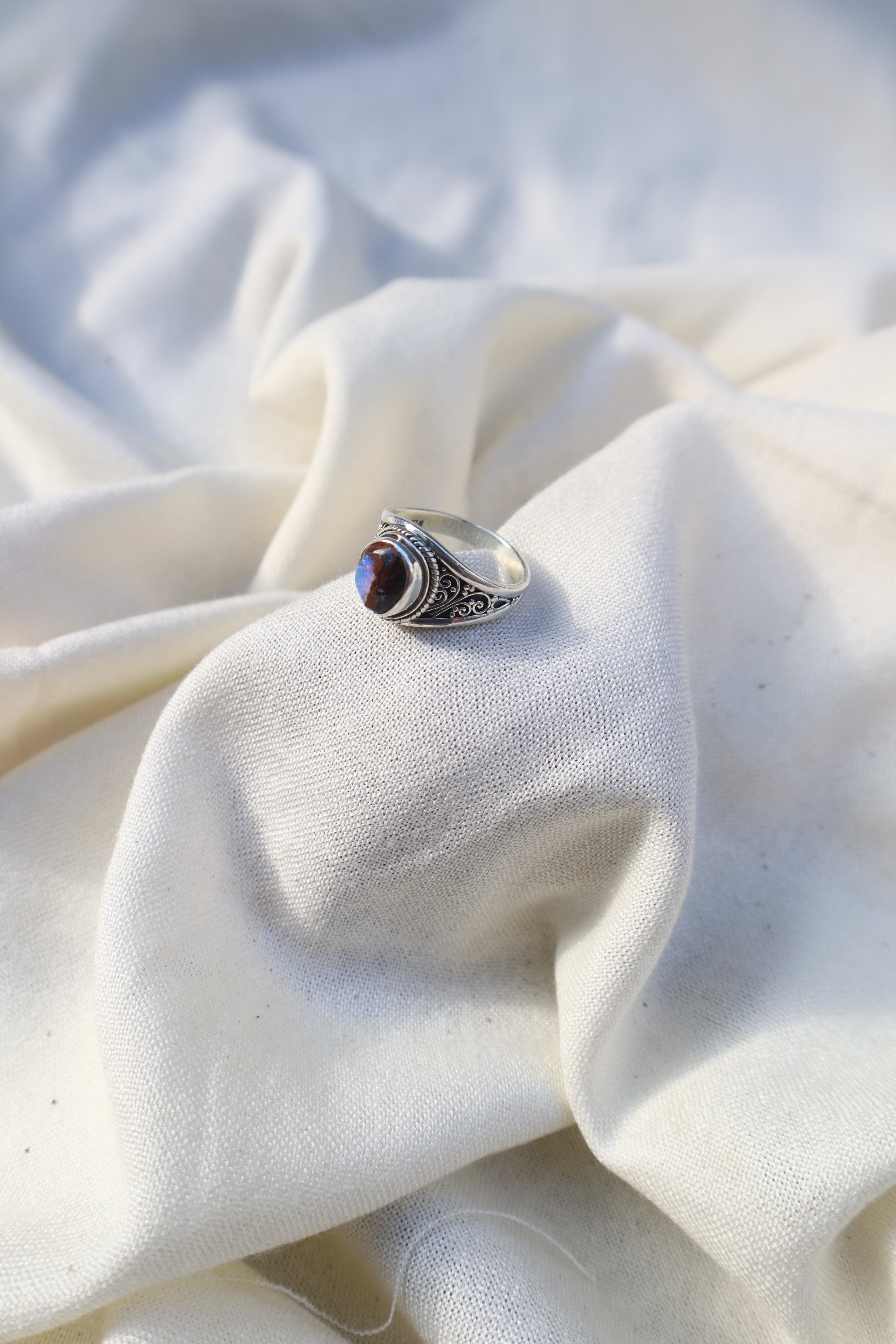 Silver Opal ring
