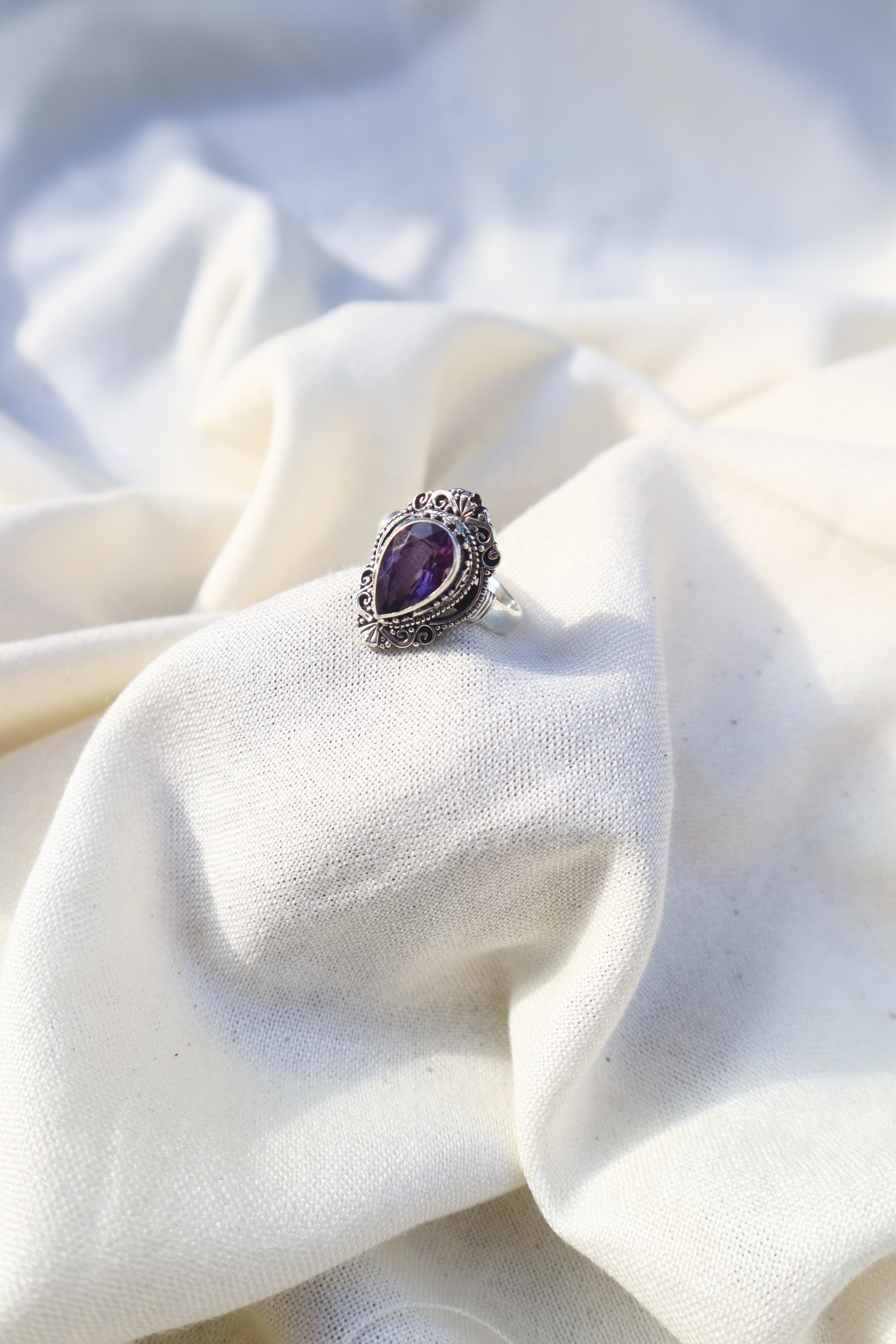Silver Amethyst ring