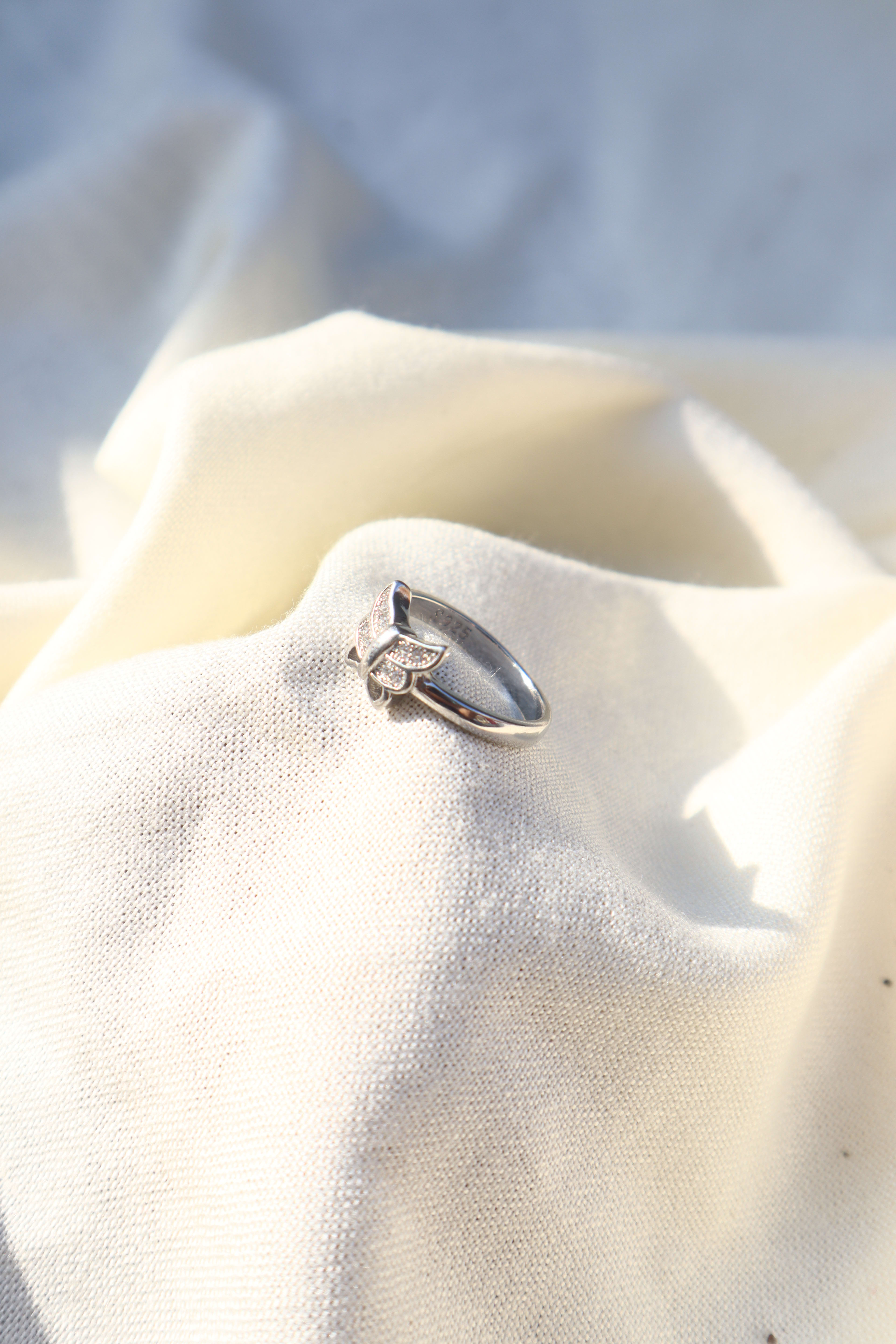Silver Butterfly ring