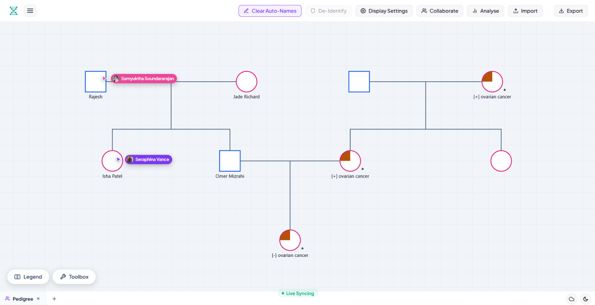 Biogistry Zero-Knowledge Encrypted Real-Time Collaboration Workbench UI