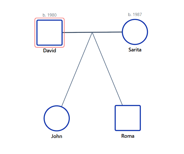 Fraternal Twins Genogram Notation