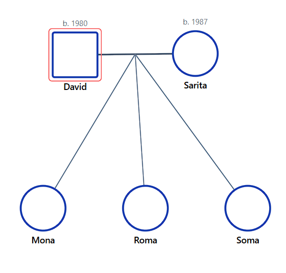 Triplet Genogram Notation