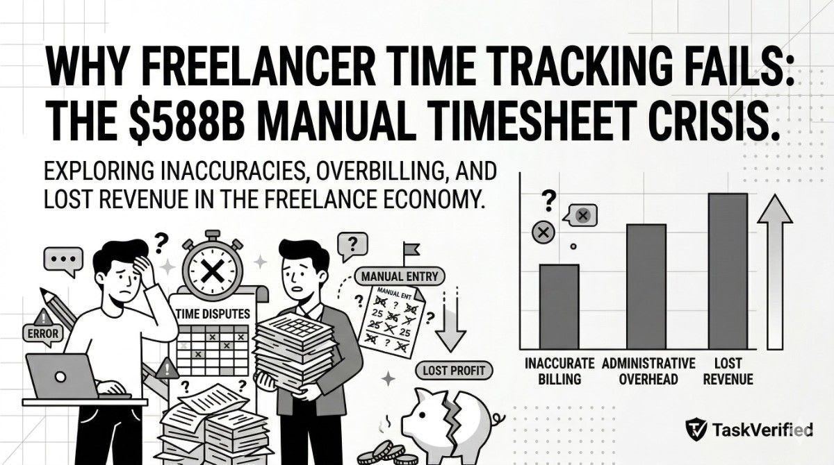 Why Freelancer Time Tracking Fails: The $588B Manual Timesheet Crisis