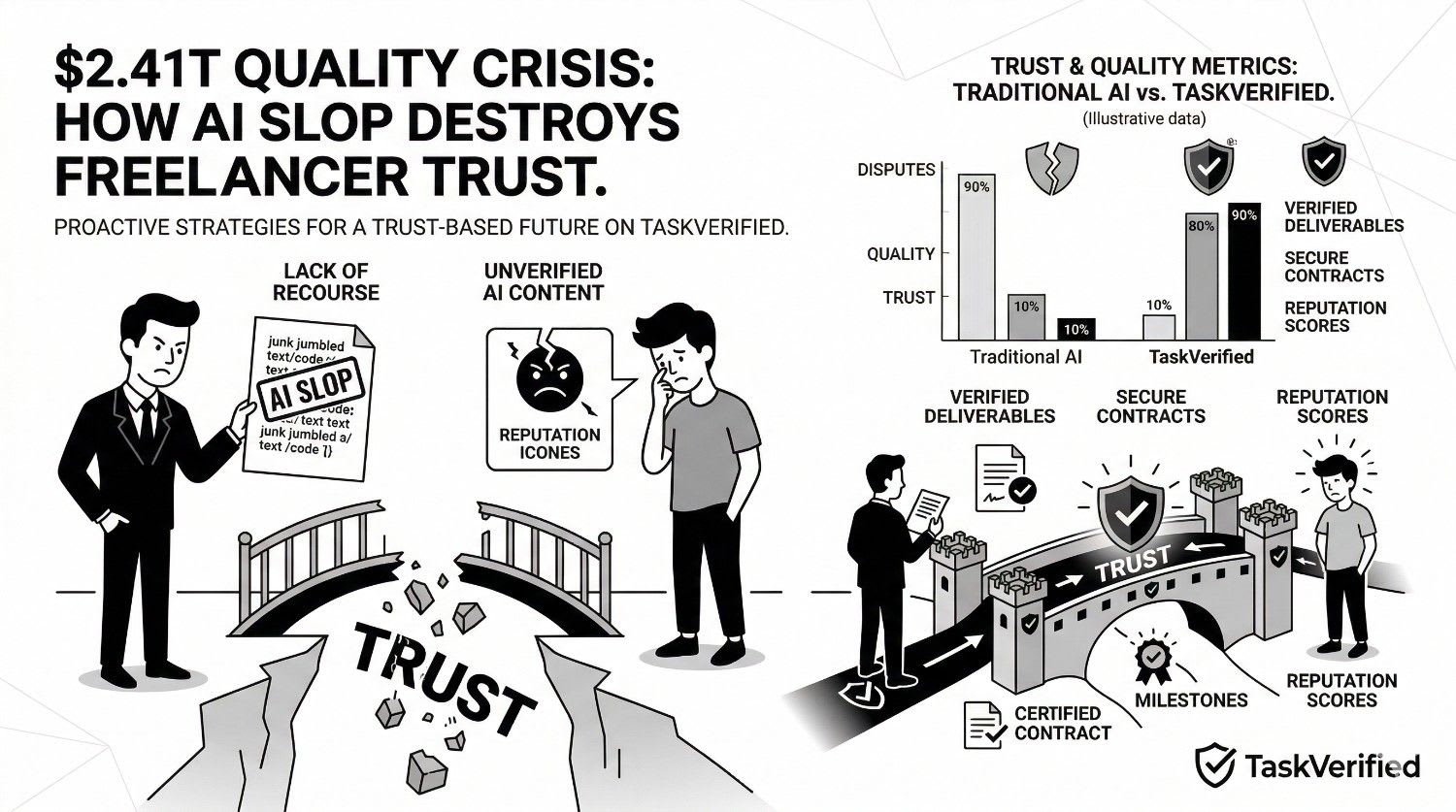 $2.41T Quality Crisis: How AI Slop Destroys Freelancer Trust