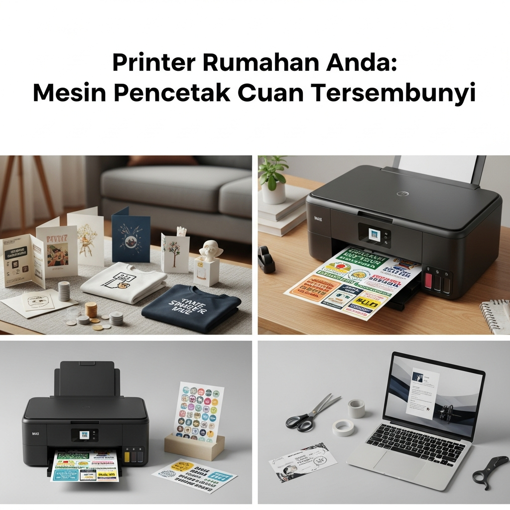 Printer Rumahan Anda: Mesin Pencetak Cuan Tersembunyi (Tanpa Kursus Desain Mahal!)