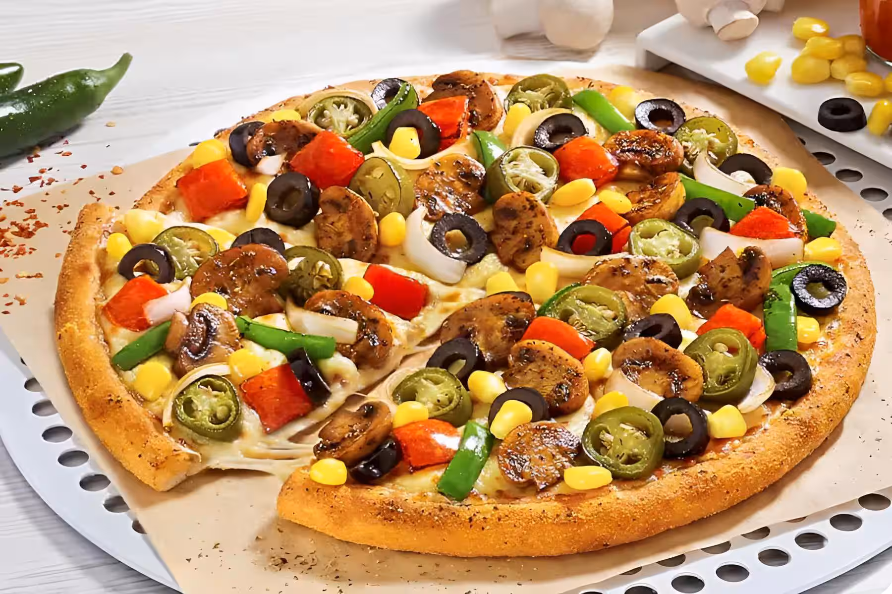 Extravaganza special pizza