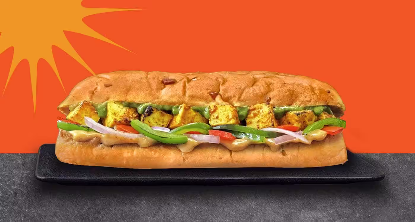 Paneer sub sandwich
