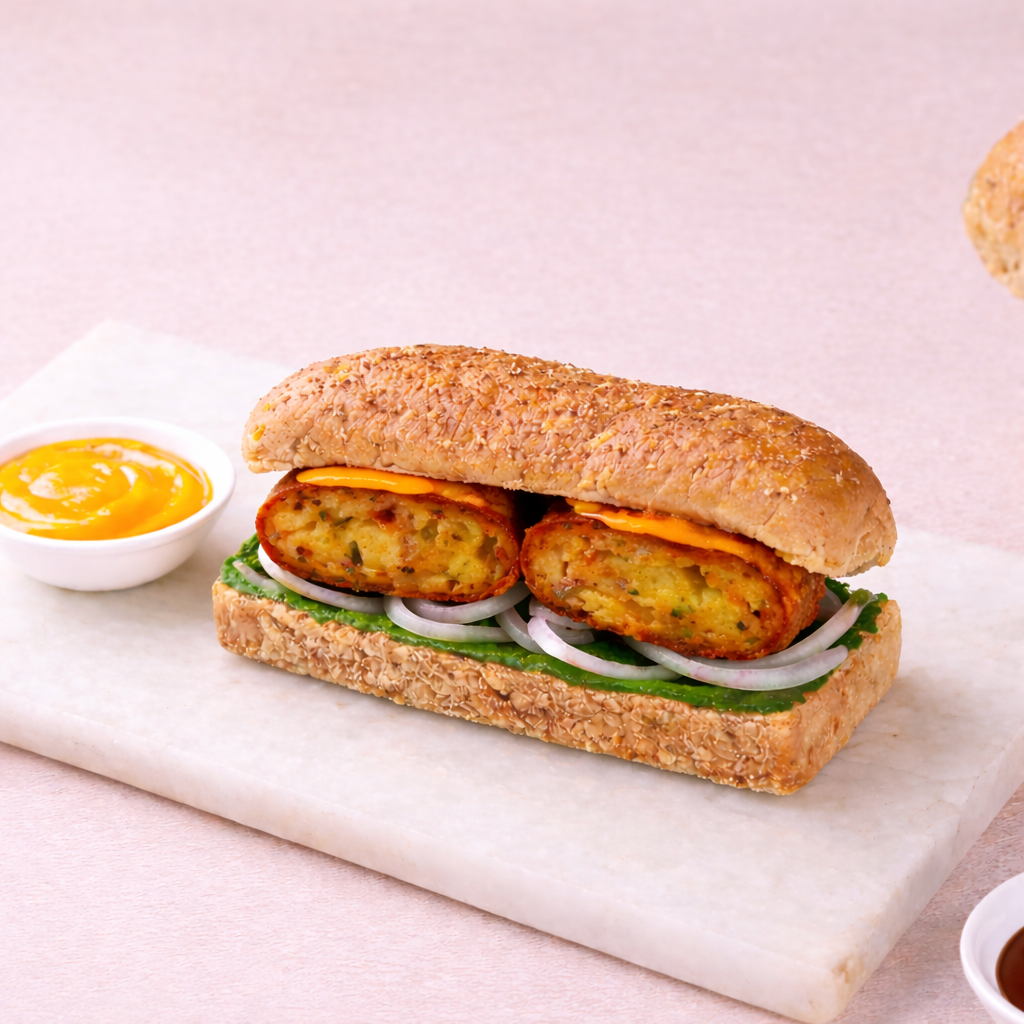 Aloo Tikk Sub Sandwich
