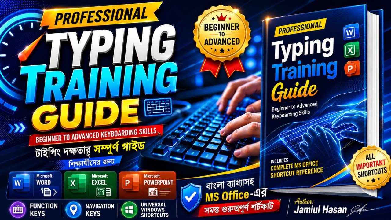Professional Typing Training Guide - Cover