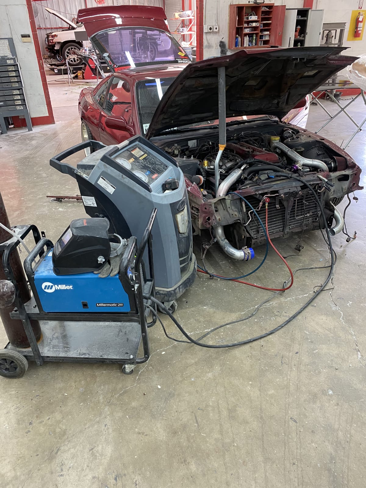 Mazda RX7 before collision repair – Cam Collision New Braunfels TX
