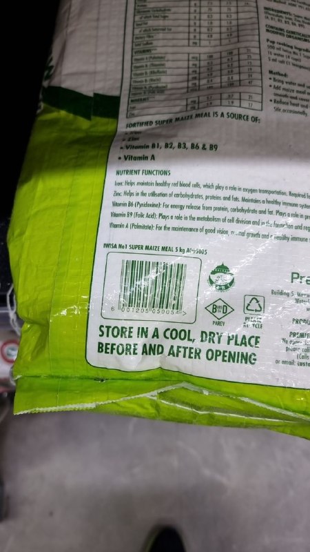 No.1 Super Maize Meal