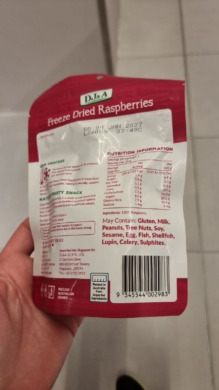 Freeze Dried Raspberries