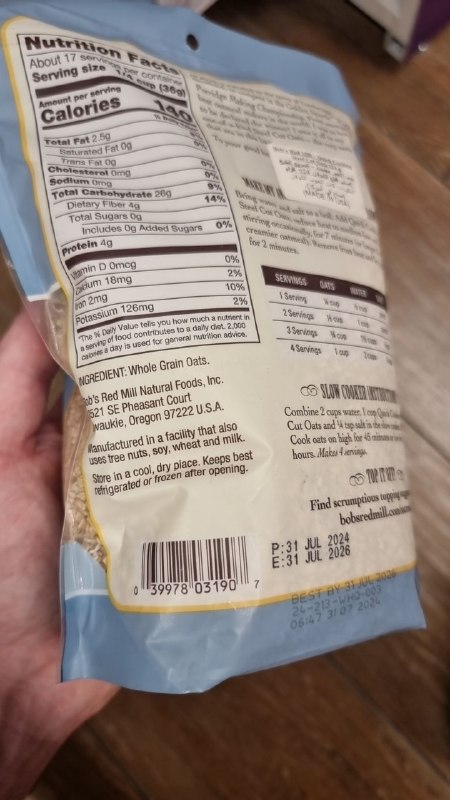 Quick Cooking Steel Cut Oats