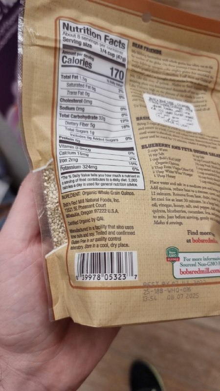 Organic Whole Grain Quinoa