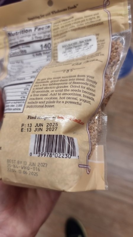 Raw Whole Flaxseed