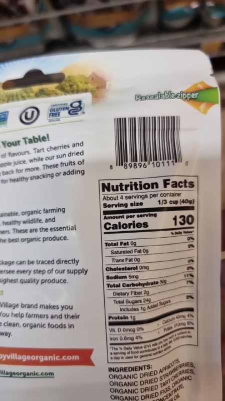 Organic Dried Fruit Blend