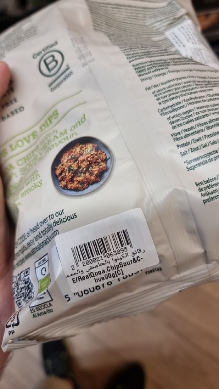 Quinoa Chips Sour Cream & Chive