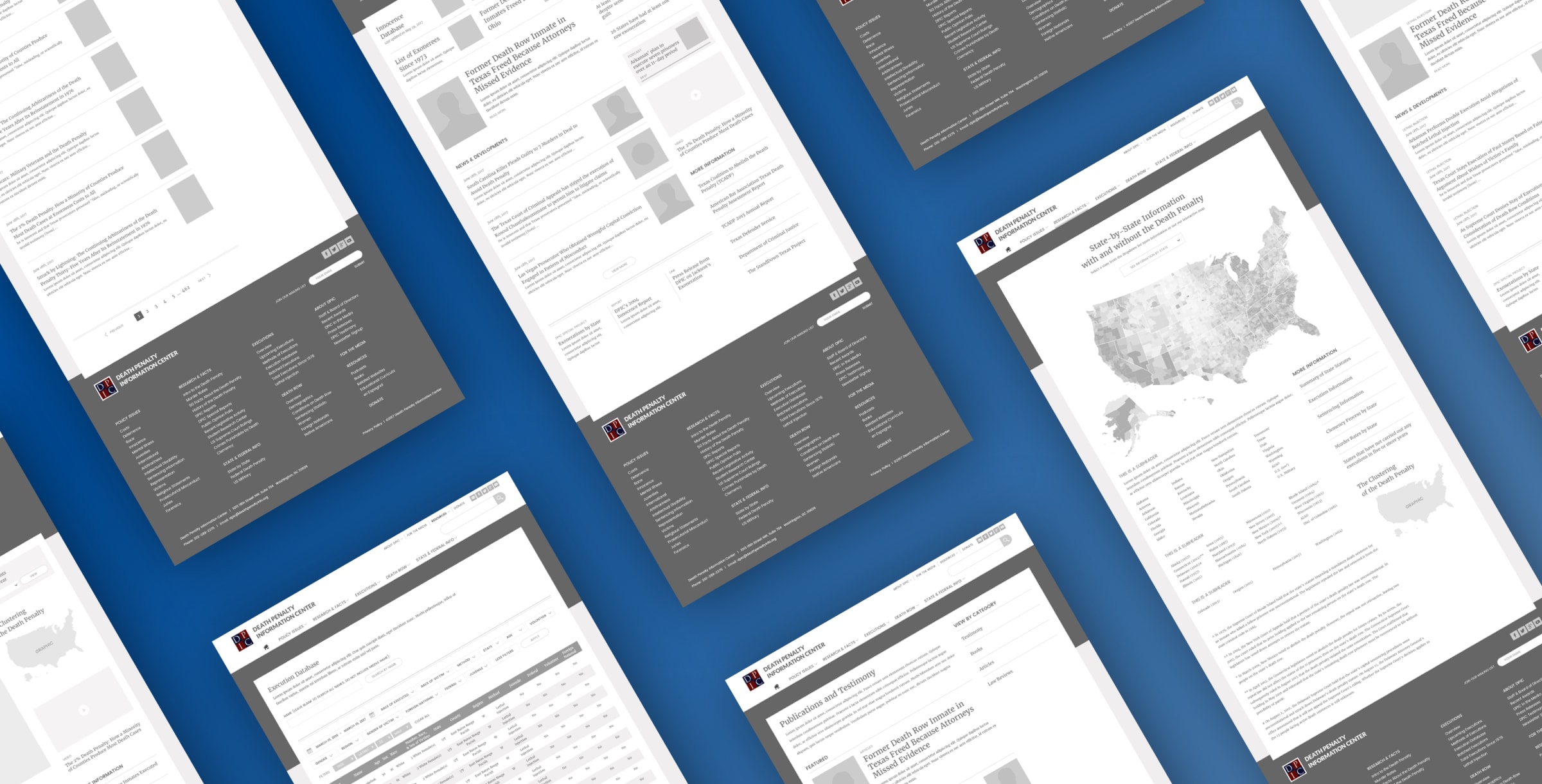 DPIC - wireframe spread blue background Hero