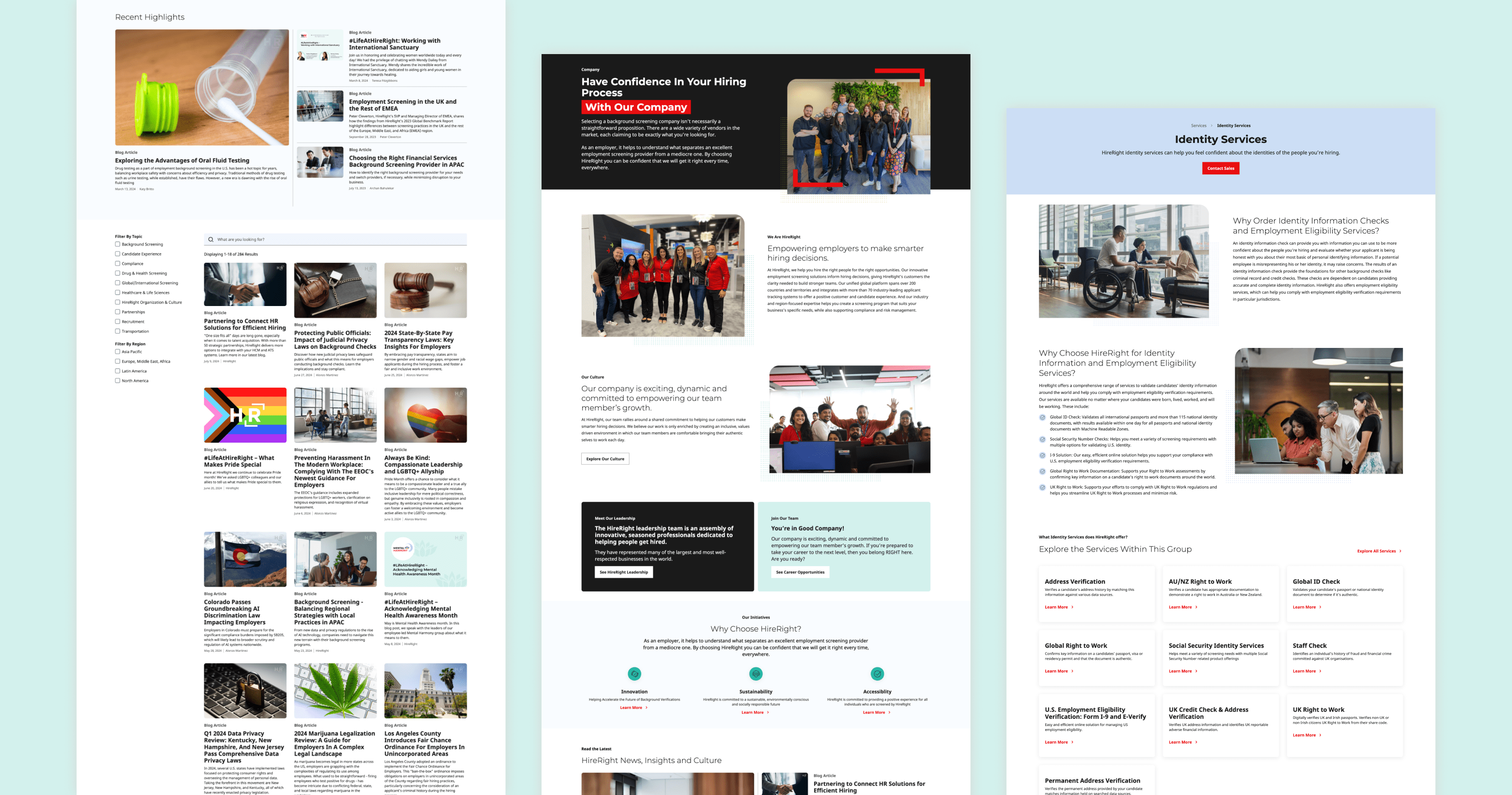 HireRight banner - ui spread teal background Hero