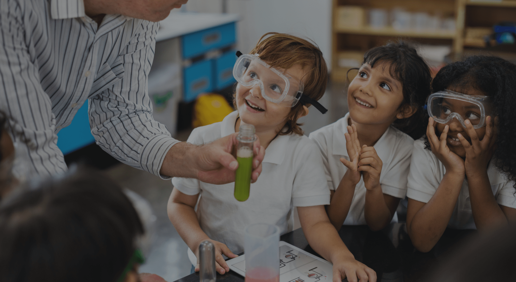 Lab-Aids hero students