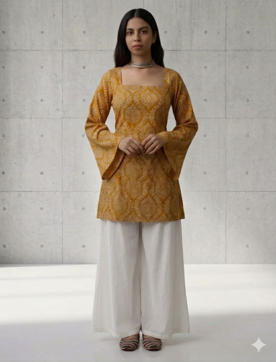 Full-Sleeve Minimal Kurti