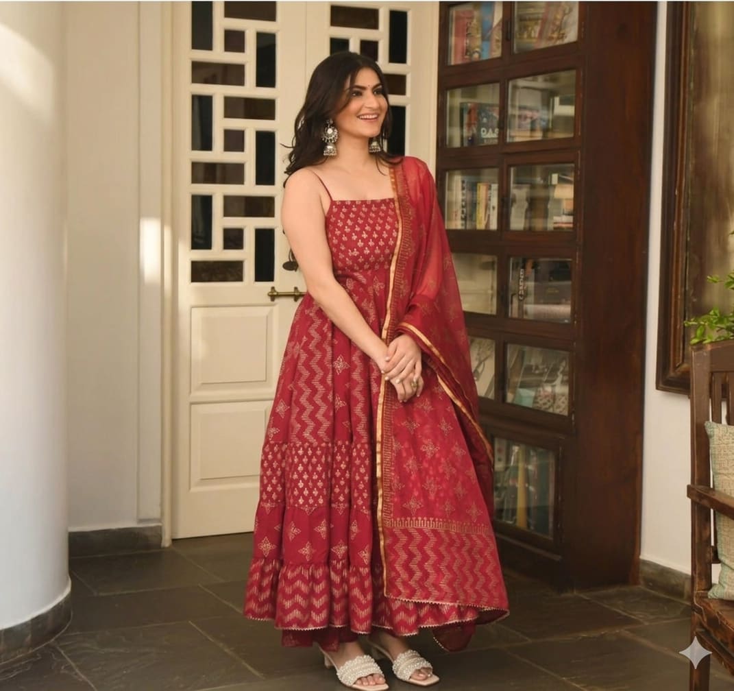 Red Festive Kurti