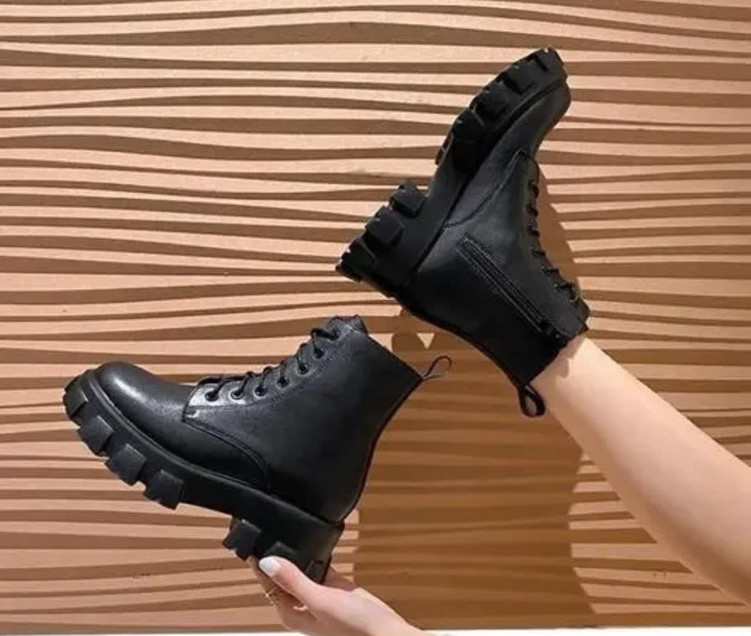 Zip & Lace Up Boot