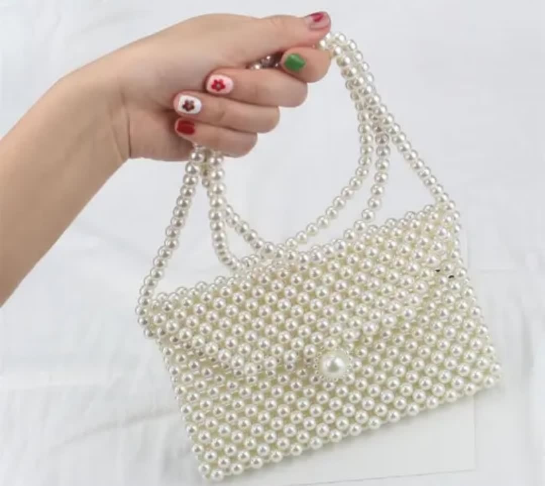 Luxury White Pearl Purses