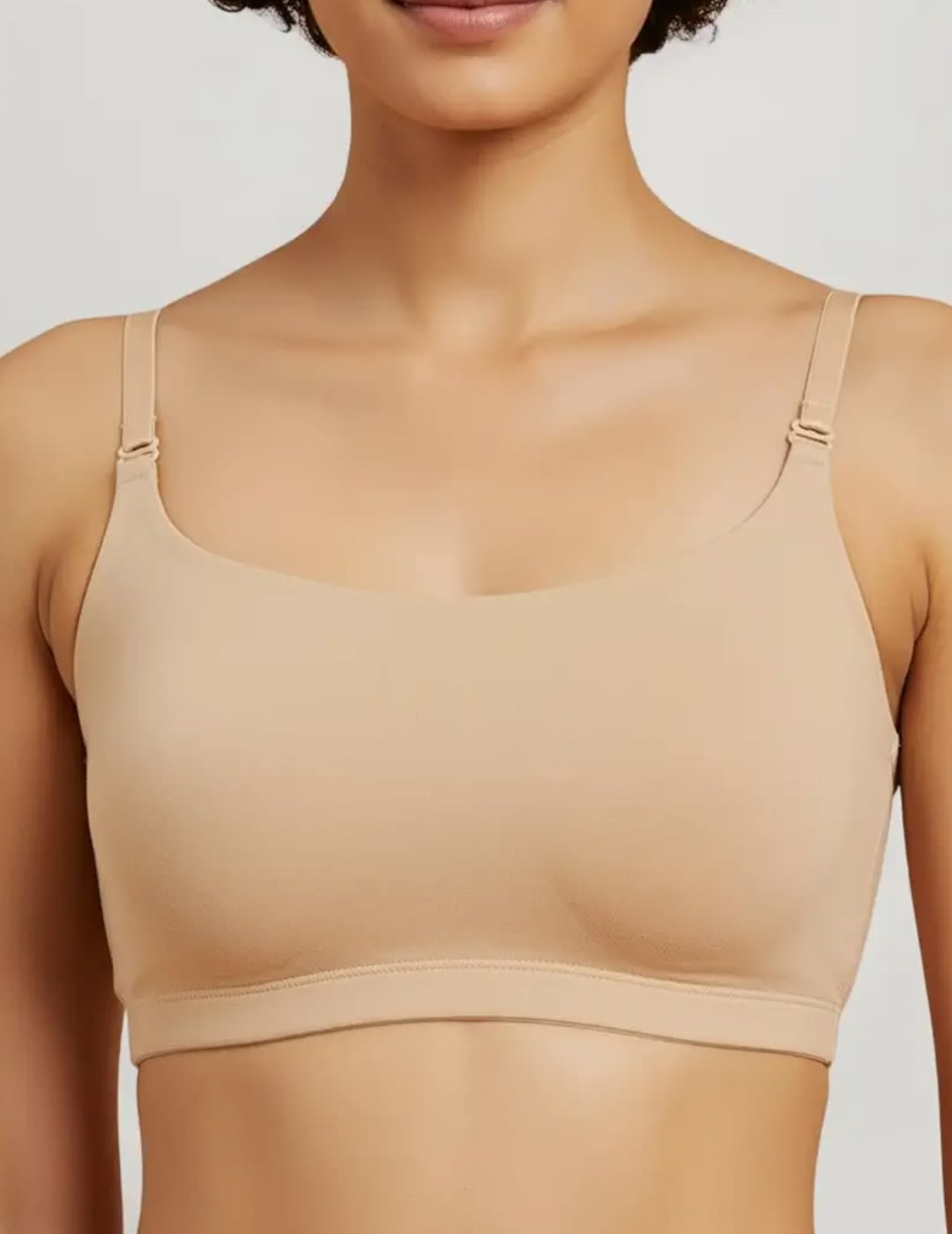 Non paddded wireless seamless Bra