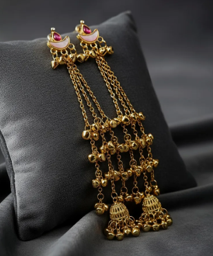 ethnic heavy kashmiri jhumkas